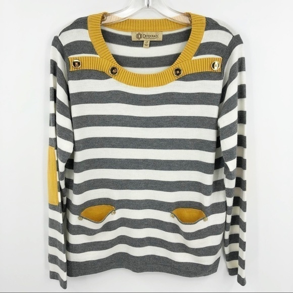 Democracy Women’s S Angora Blend Yellow Pullover Sweater Style# B6043KVSW - Picture 2 of 12